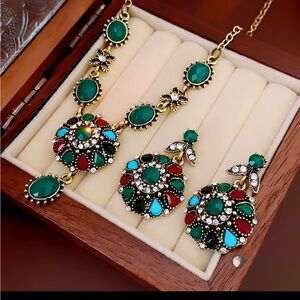 Emerald Mosaic Heirloom Jewelry Set
